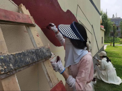 beat365vip官网登录入口建筑学院开展暑期“三下乡” ，乡村文化墙调研及优化提升设计活动